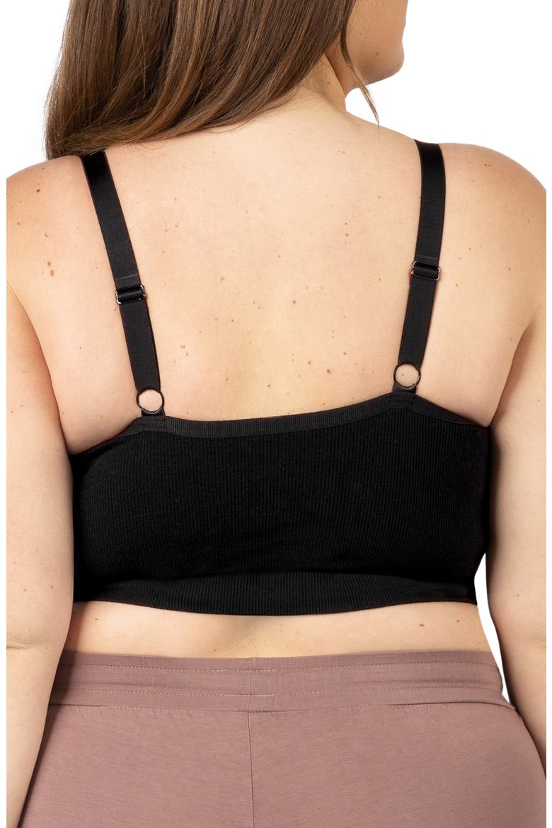 Sublime Hands-Free Pumping Lounge & Sleep Bra- Fits sizes 30B - 46D, Alternate, color, BLACK