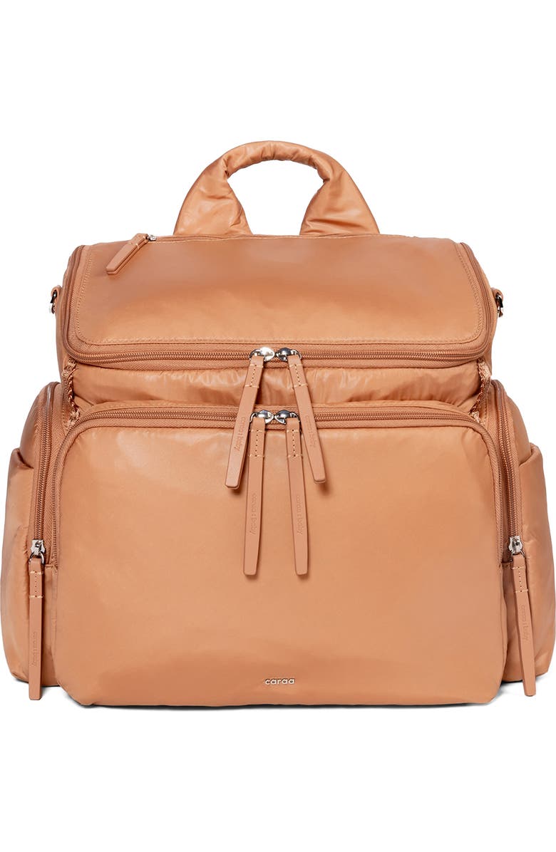 Caraa Large Baby Bag Diaper Bag, Main, color, Mocha Mousse - Brown Beige