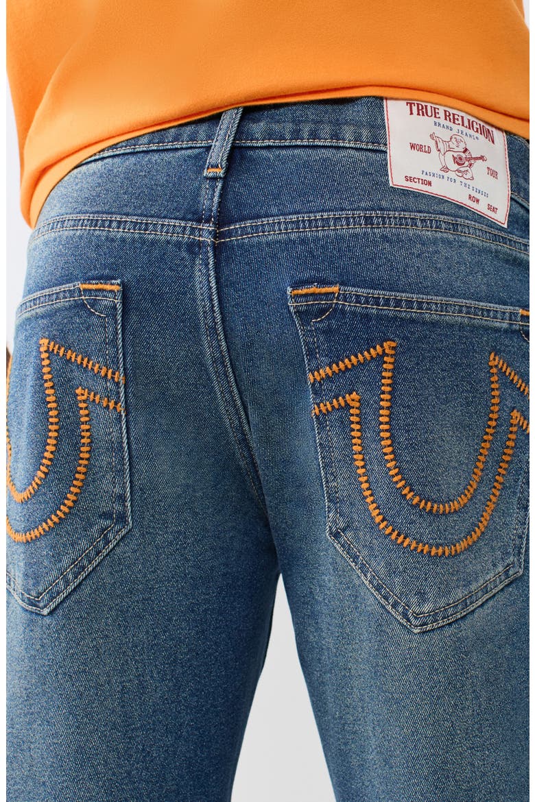 Ricky Ladder Stitch Straight Leg Jeans, Alternate, color, MEDIUM OCEAN STORM WASH