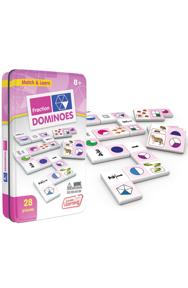 Junior Learning Fraction Dominoes, Main, color, 