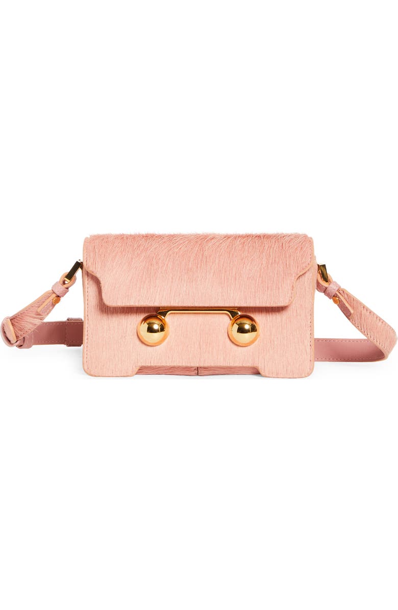 Marni Mini Trunkaroo Genuine Calf Hair Shoulder Bag, Main, color,