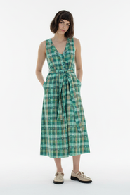 Ace & Jig Callie Sleeveless Belted V-neck Dress
