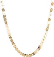 LANA 14K Gold Laser Square Chain Necklace