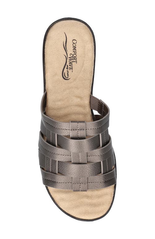 Easy Street Maha Slide Sandal In Pewter