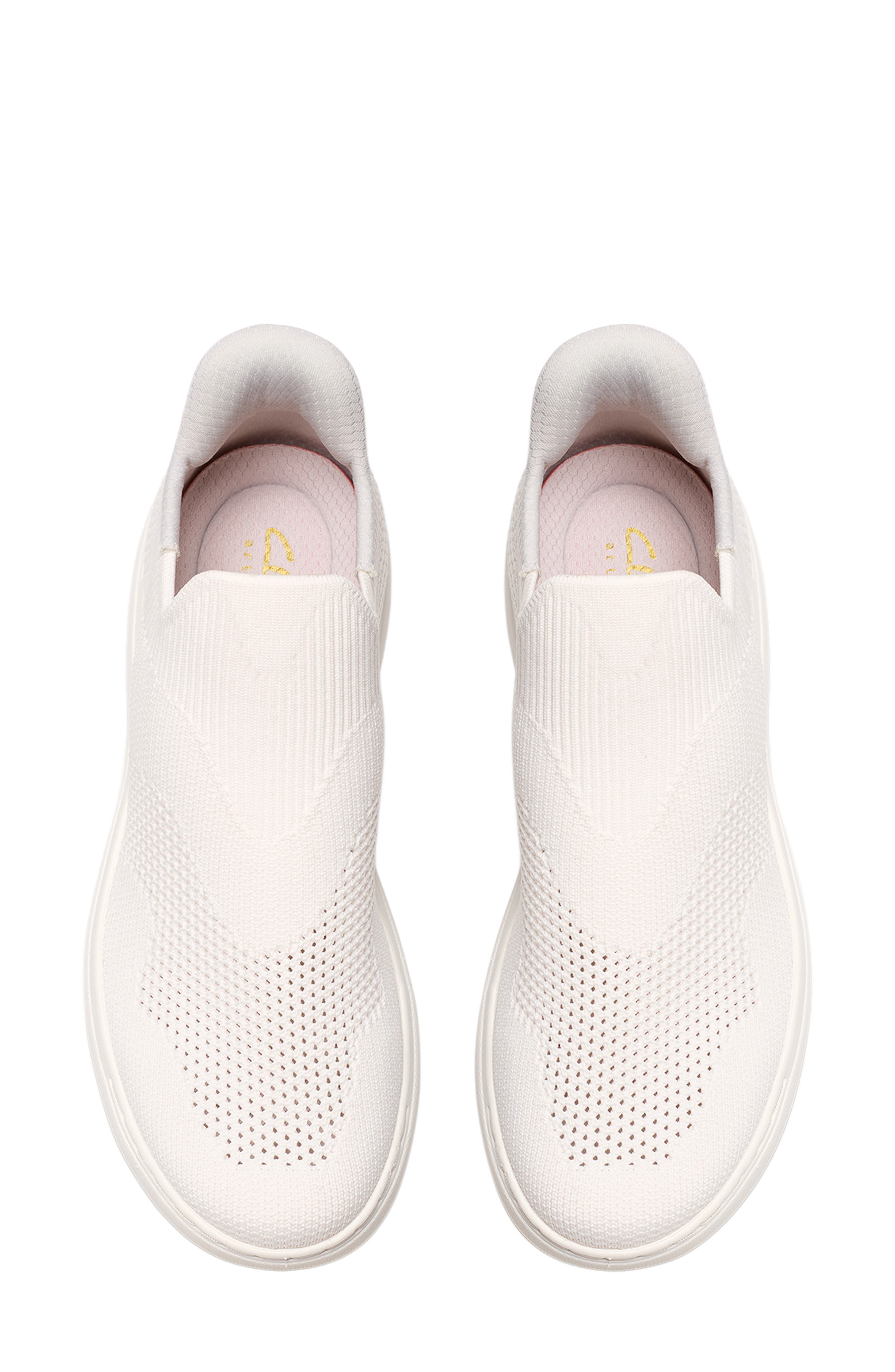 Clarks<sup>®</sup> Nalle Step Sneaker, Alternate, color, White Knit