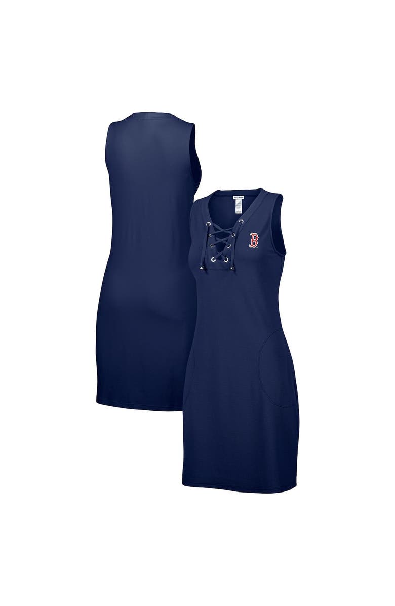 Tommy Bahama Women's Tommy Bahama Navy Boston Red Sox Island Cays Lace-Up Spa Dress, Main, color, 