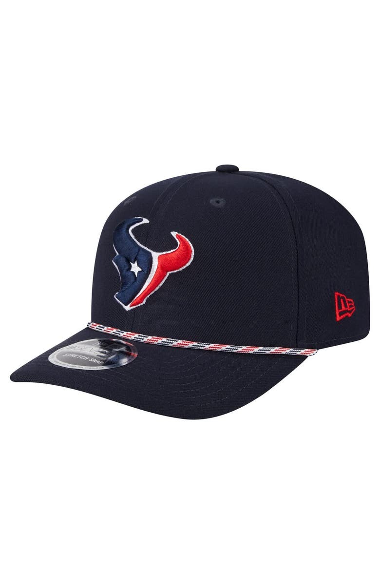 New Era Men's New Era Navy Houston Texans Gameday Multi Rope 9SEVENTY Stretch-Snap Hat, Main, color, Navy