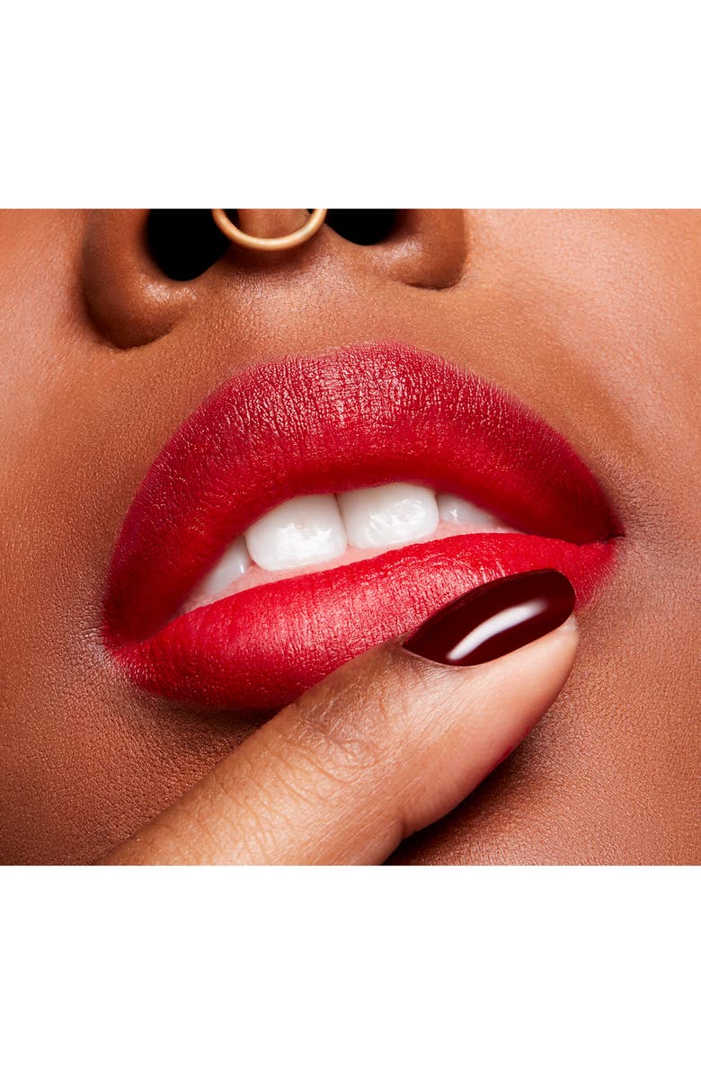 MAC Cosmetics Powder Kiss Velvet Blur Slim Moisturizing Matte Lipstick, Alternate, color, Ruby New