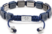 Nialaya Blue Ceramic Flatbead Bracelet