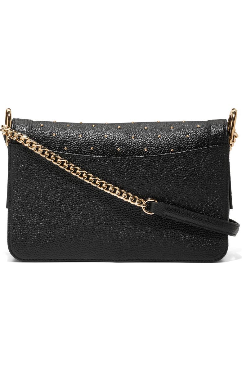 Cole Haan Daniella Leather Chain Shoulder Bag, Alternate, color, Black W/ Studs