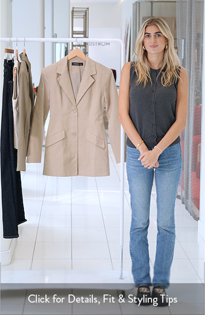 Horizon Long Sleeve Blazer Minidress, sales video thumbnail