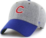 '47 Men's '47  Gray/Royal Chicago Cubs Golden Age Wool Clean Up Adjustable Hat