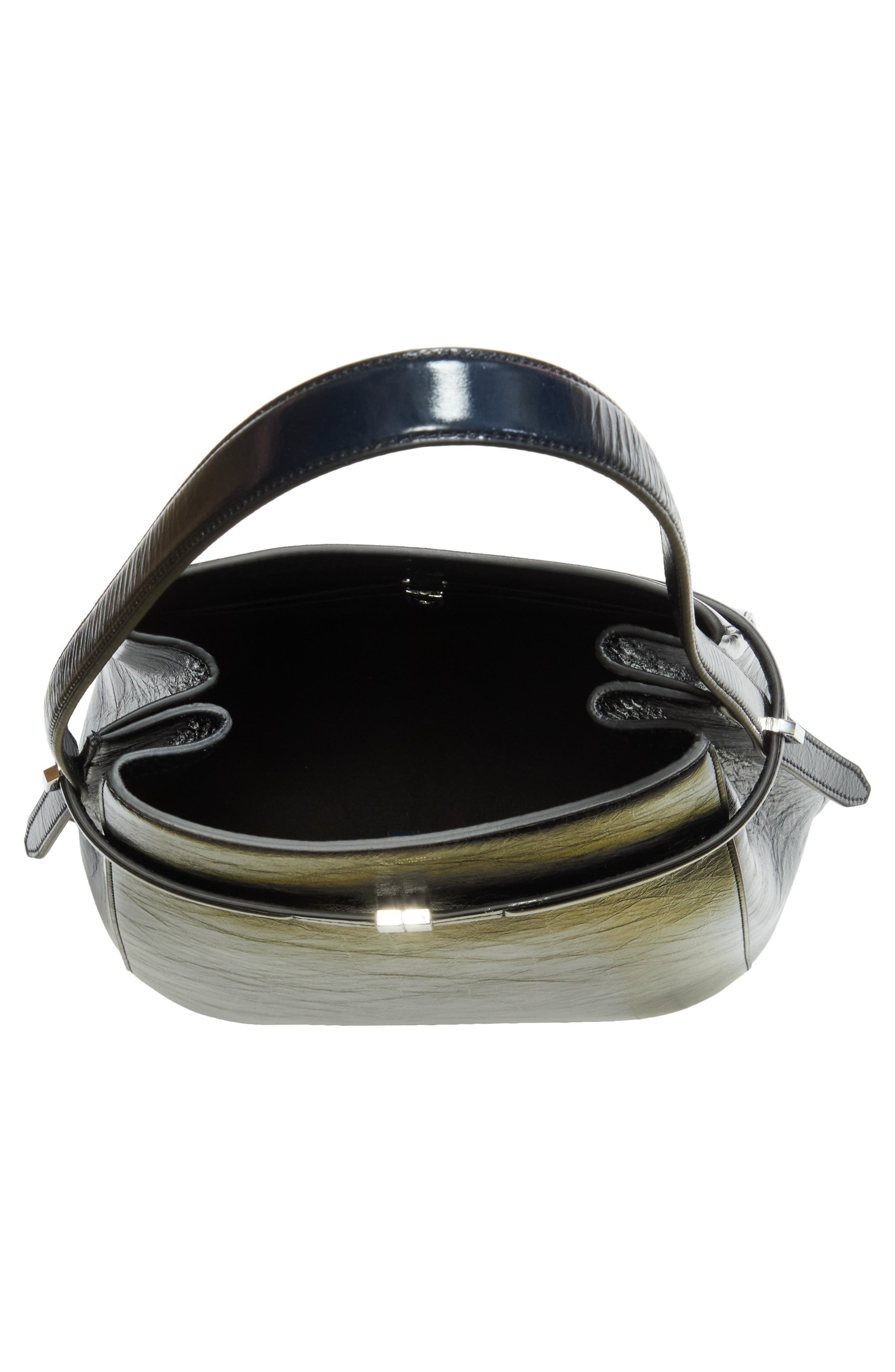 TOTEME Belted Leather Bucket Shoulder Bag, Alternate, color, 