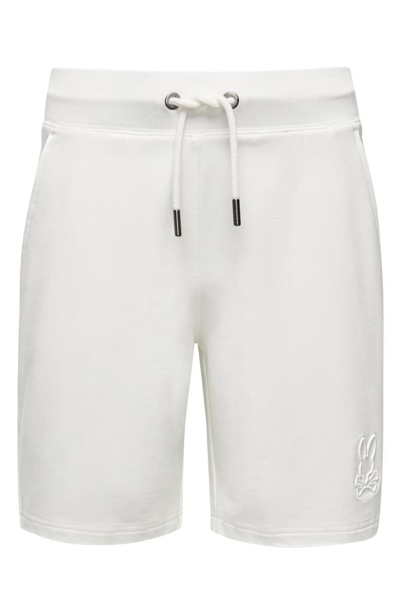 Psycho Bunny Kids' Embroidered Shorts, Main, color, Ecru