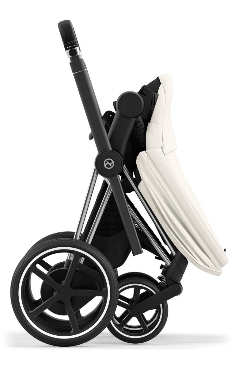 CYBEX e-PRIAM 2 Electronic Smart Stroller, Alternate, color, Off White/ Black