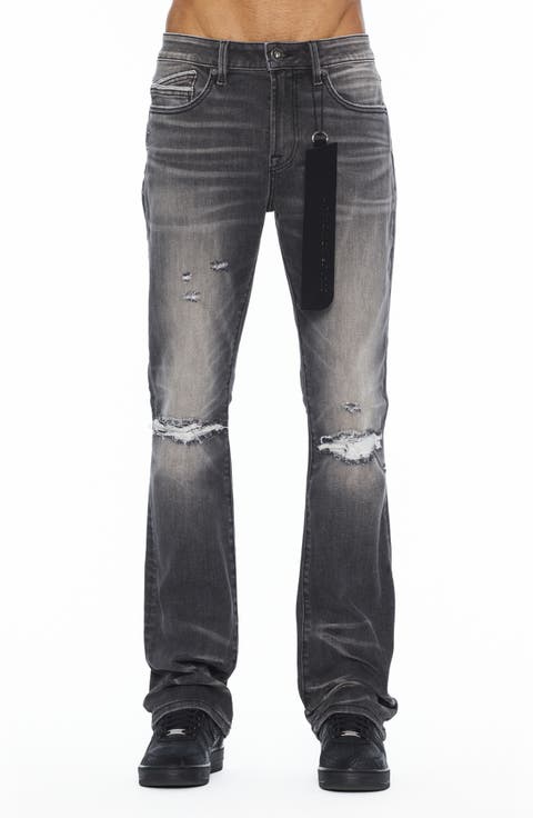 Lenny Ripped Mid Rise Bootcut Jeans