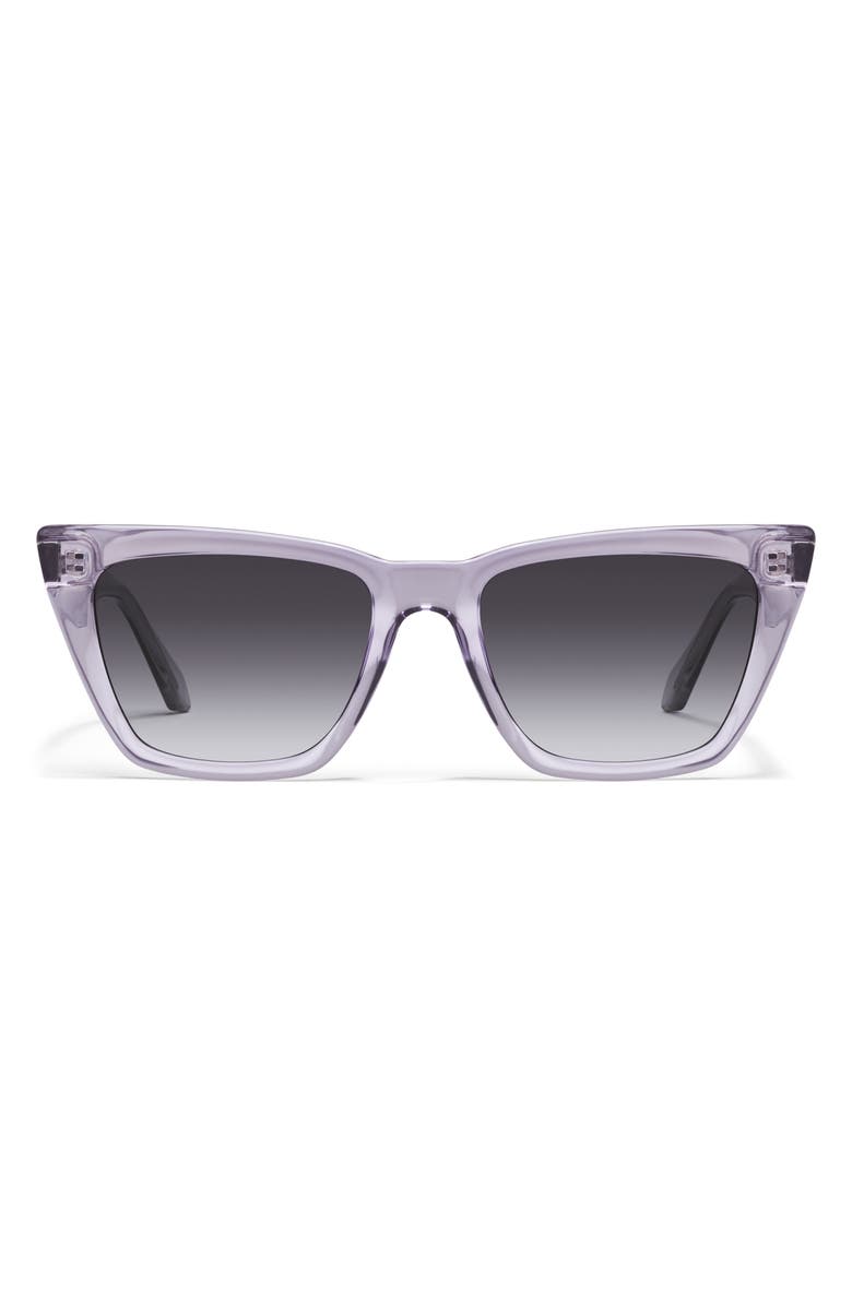 QUAY Call The Shots 54mm Gradient Cat Eye Sunglasses, Main, color, Sweet Pea/ Smoke
