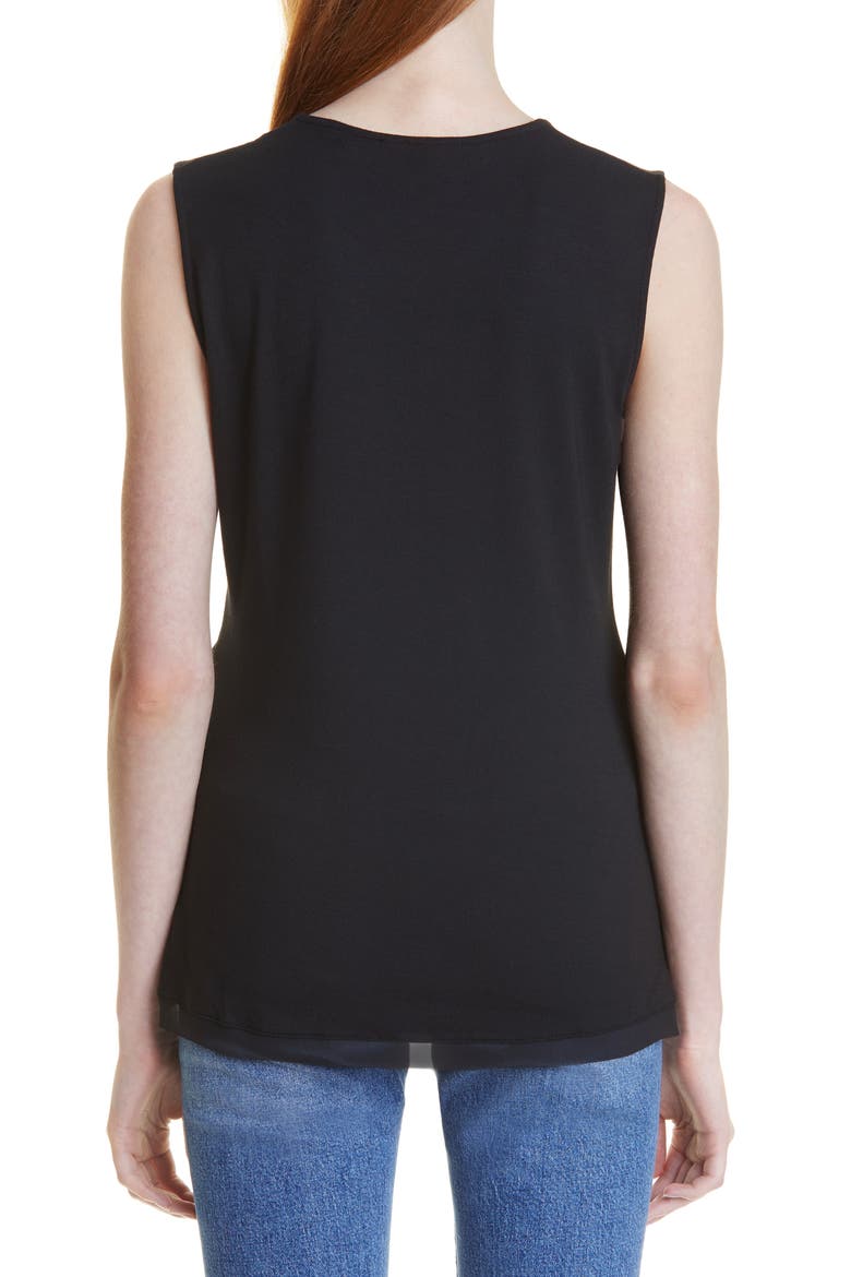 Stevie Twist Front Top, Alternate, color, BLACK