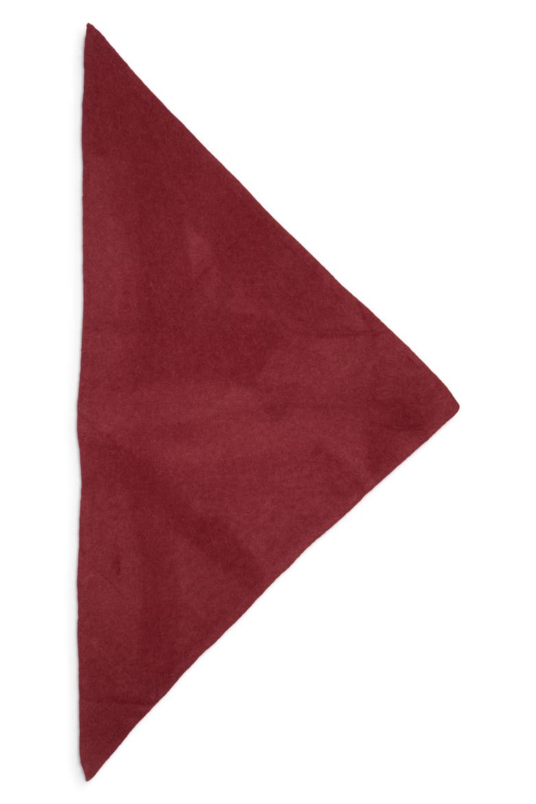 Emma Baby Alpaca Blend Triangle Scarf, Alternate, color, CHIANTI