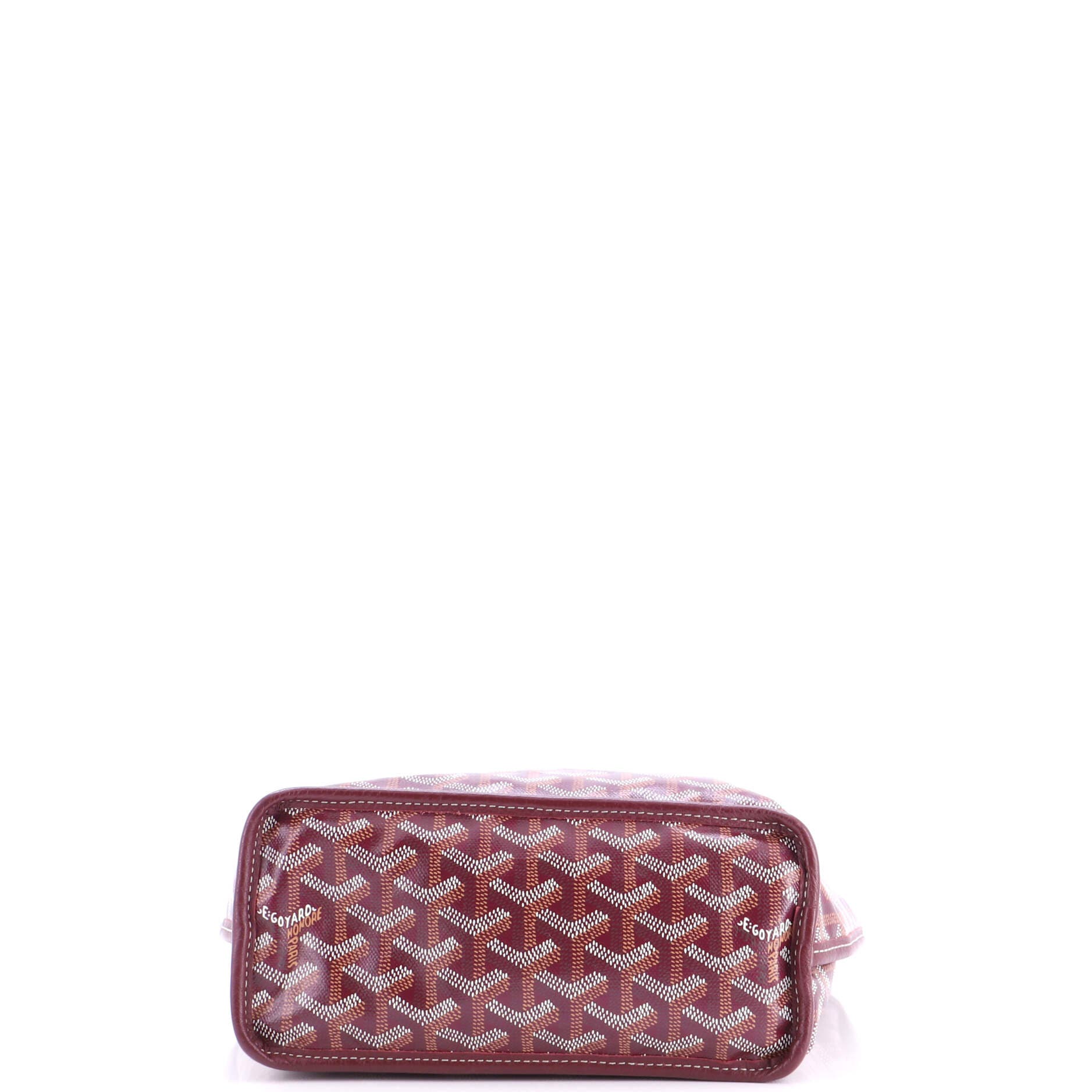 Pre-Owned Goyard Anjou Reversible Tote Coated Canvas Mini, Alternate, color, Red