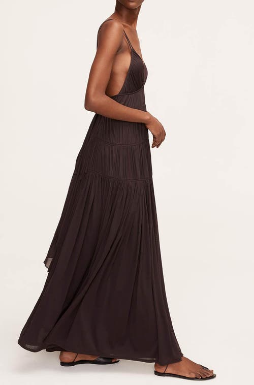 REBECCA TAYLOR REBECCA TAYLOR RUCHED MESH MAXI DRESS