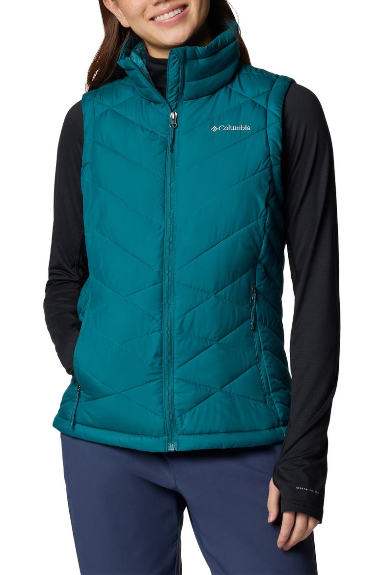 Heavenly II Water Repellent Quilted Vest, Main, color, RIVER BLUE