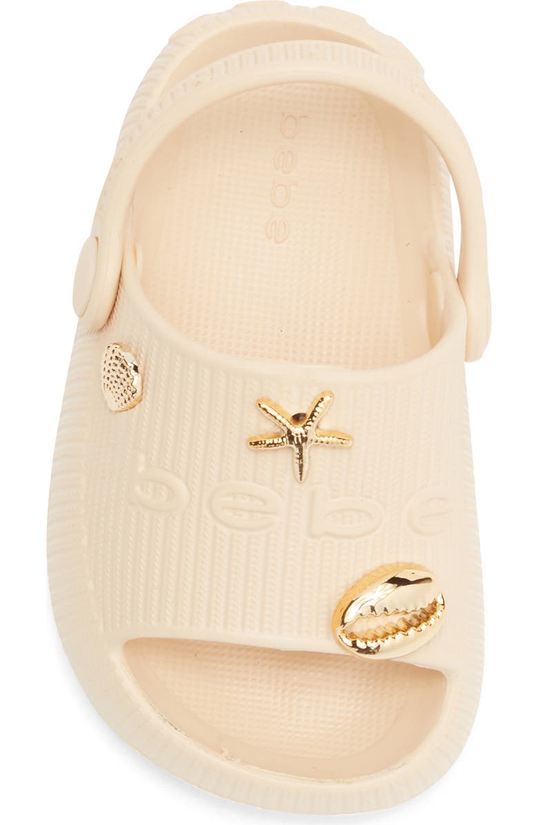 bebe Embellished Slide Sandal, Alternate, color,