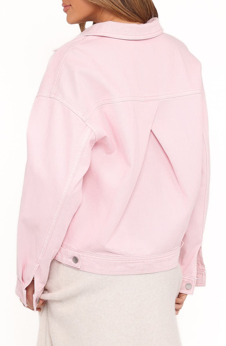Petal & Pup Larosa Denim Trucker Jacket, Alternate, color, Dusty Pink