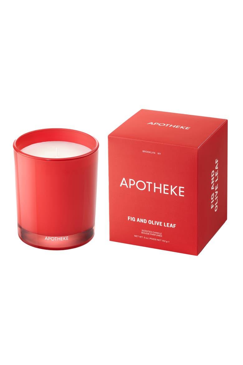 Fig & Olive Leaf Petite Scented Candle, Main, color, NO COLOR