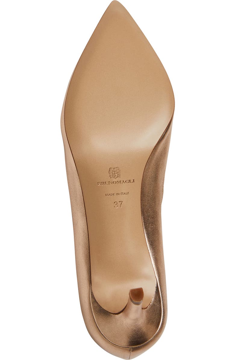 Bruno Magli Tara Pointed Toe Pump, Alternate, color, Gold