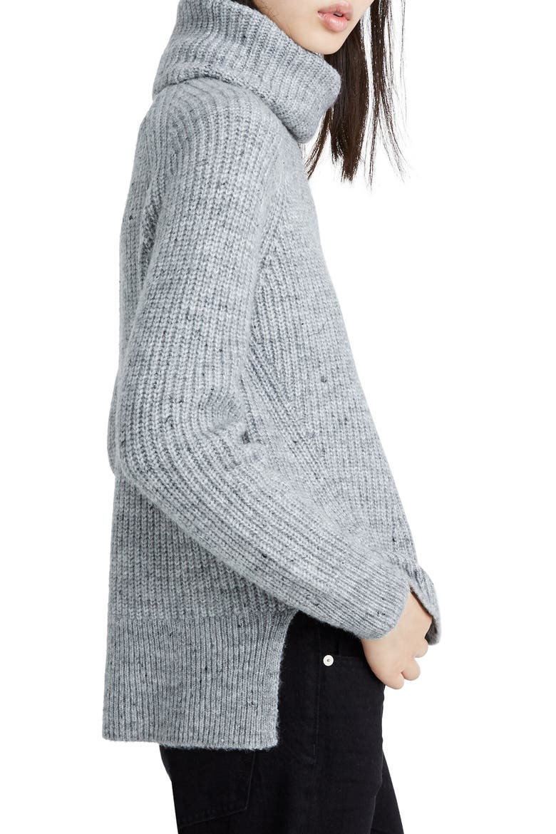 Donegal Mercer Turtleneck Sweater, Alternate, color, DONEGAL GRAPHITE