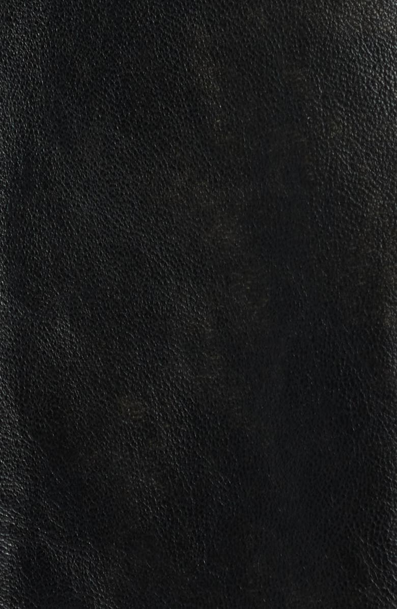 Sam Edelman Lambskin Leather Jacket, Alternate, color, Black