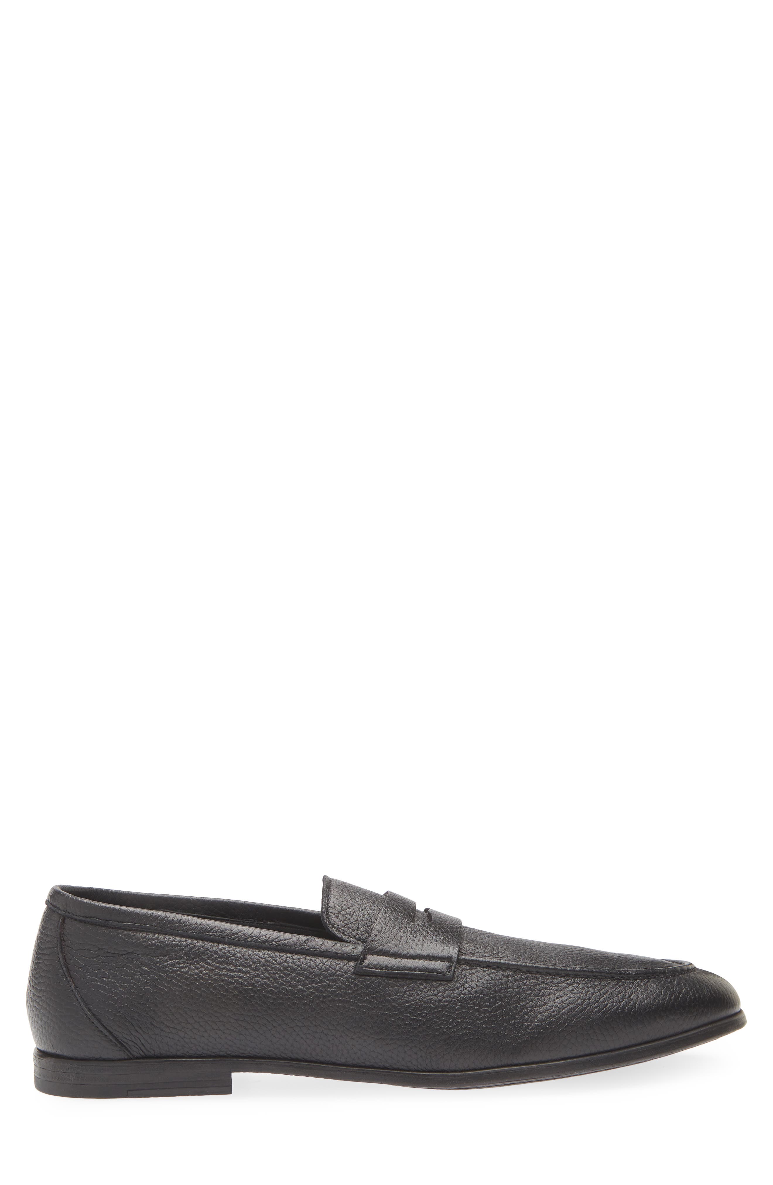 Canali Penny Loafer, Alternate, color, Black