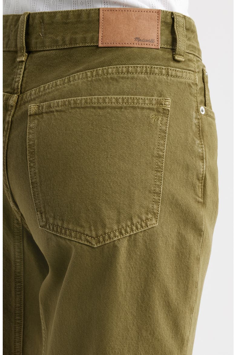 Darted Barrel Jeans, Alternate, color, KALE