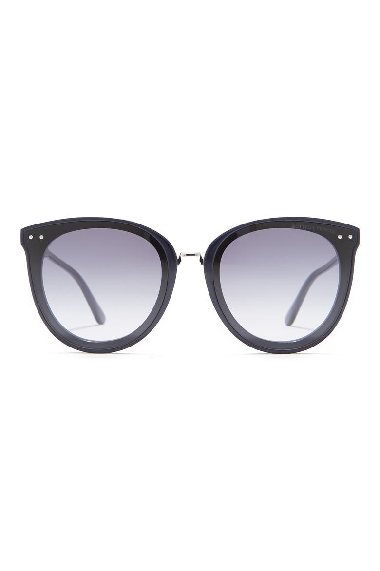 61mm Round Sunglasses, Main, color, BLUE BLUE BLUE/GBU