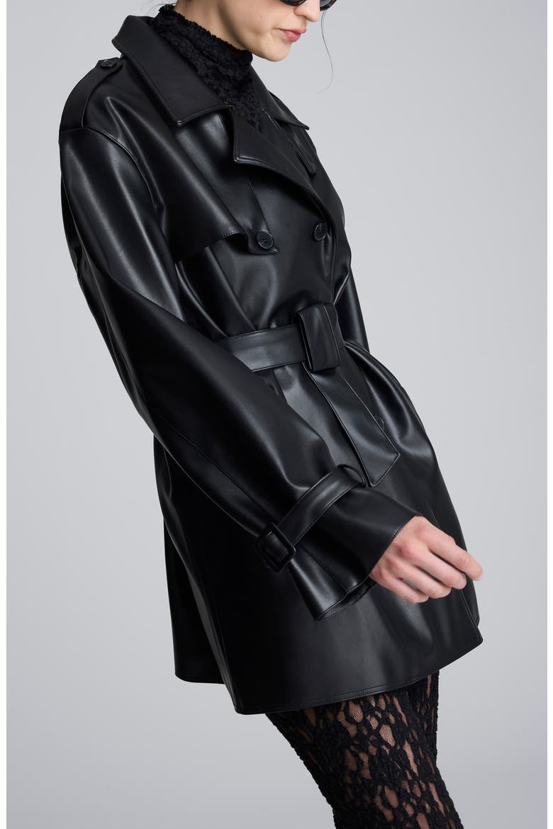 K*】様 <H>DOUBLE FACE BAL COLLAR BELTED CO K*】様 <H>DOUBLE FACE BAL COLLAR BELTED CO Double-faced coat with
