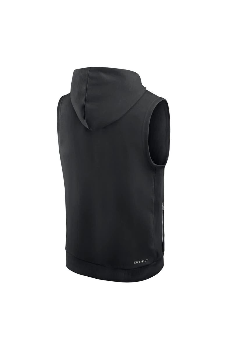 Nike Men's Nike Black Pittsburgh Steelers Sideline Performance Sleeveless Pullover Hoodie, Alternate, color,