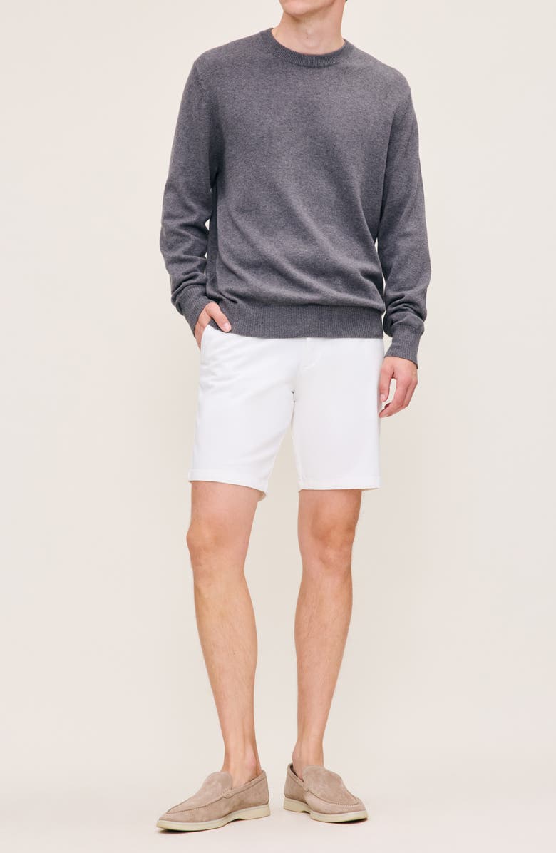 DL1961 Cotton & Cashmere Crewneck Sweater, Alternate, color, Charcoal Grey