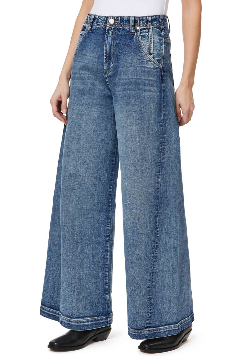 Relaxed Wide Leg Jeans, Alternate, color, MARINE