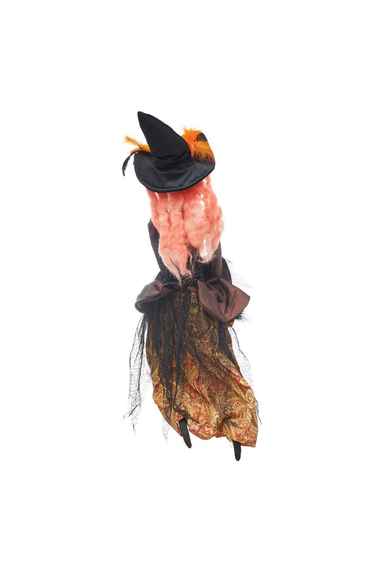 Elfreda Witch Halloween Joe Spencer Gathered Traditions Figurine, Alternate, color, Brown