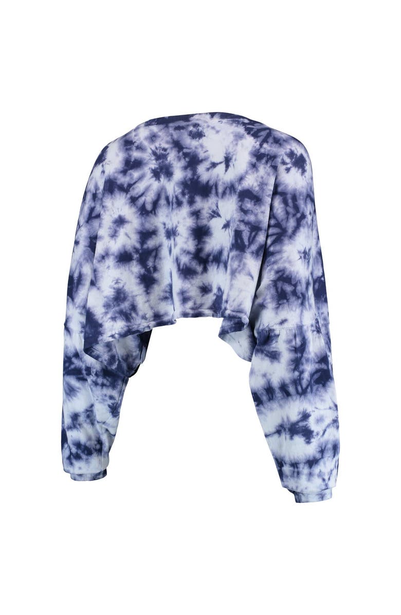 ZOOZATZ Women's ZooZatz Navy Seattle Sounders FC Oversized Cloud-Dye Long Sleeve T-Shirt, Alternate, color, 