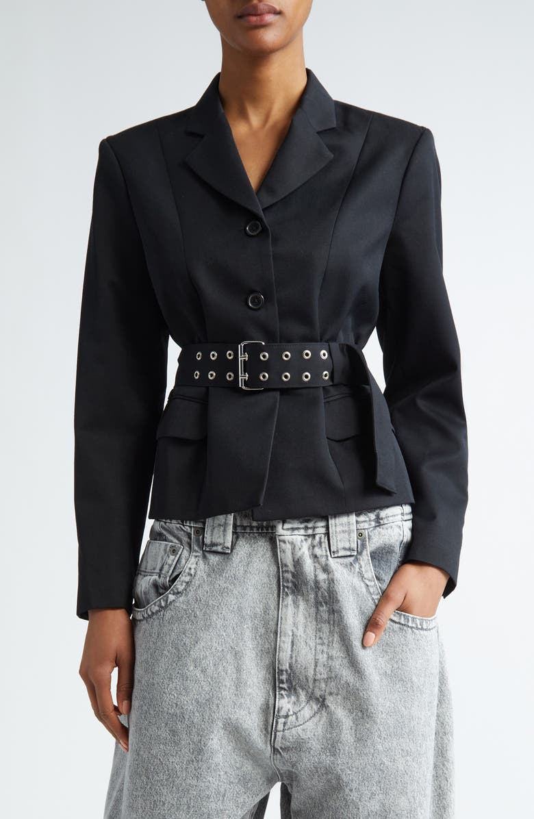 Vaquera Belted Cutout Back Blazer, Main, color, 