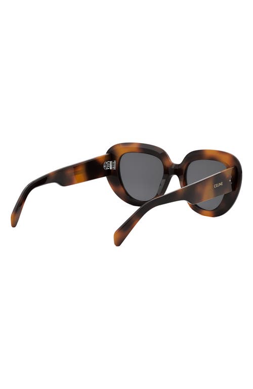 Celine Bold 3 Dots 51mm Gradient Butterfly Sunglasses In Blonde Havana/smoke