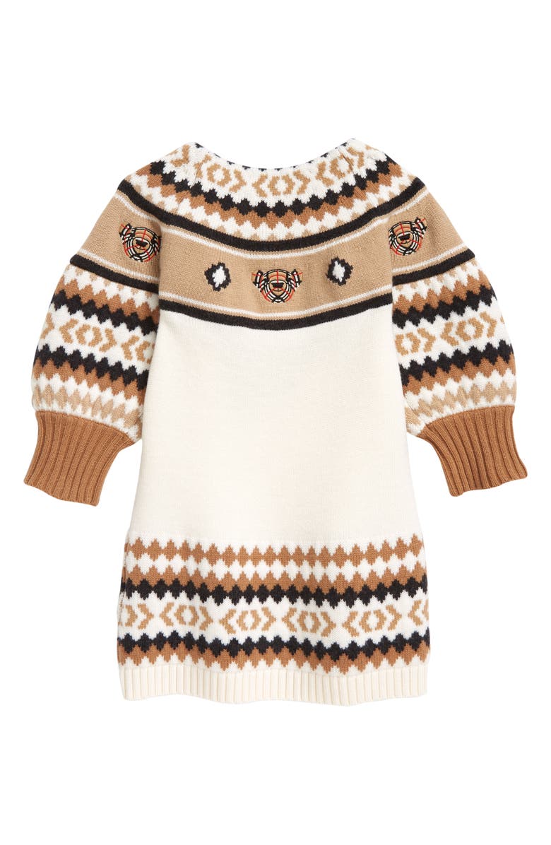 Burberry Beckie Wool Sweater Dress, Alternate, color, 