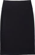 ELLE COUTURE Elastic Waist Ponte Pencil Skirt