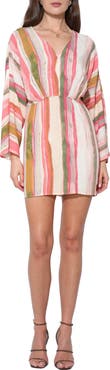 Adelyn Rae Julianna Stripe Long Sleeve Minidress