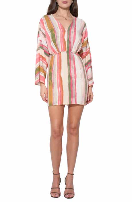 Julianna Stripe Long Sleeve Minidress