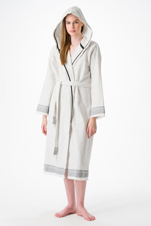 Olive And Linen Olive & Linen Bliss Turkish Towel Robe In White