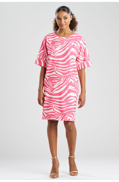 Zebra - Knit Crepe T-Shirt Dress