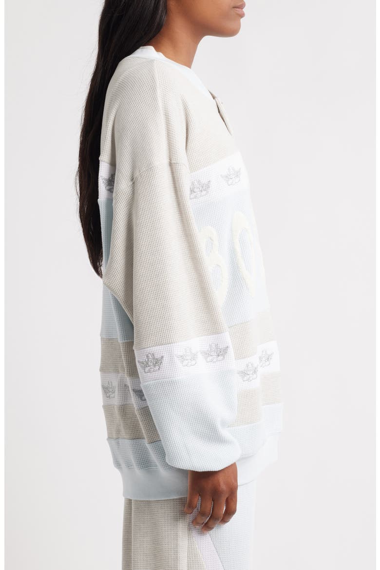 Baby Blue Private School Rider Waffle Knit Sweatshirt, Alternate, color, BLUE
